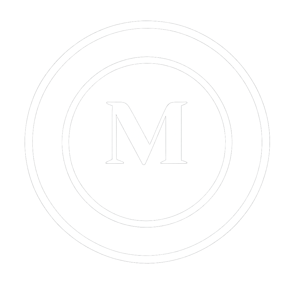 minimalist white logo design